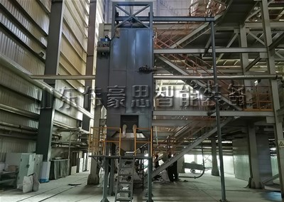 活性炭噸袋拆包投料站，噸包拆包機(jī)客戶展示現(xiàn)場